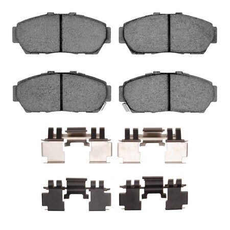 Dynamic Friction Co Active Performance Pads and Hardware Kit, High Friction, High Torque/Aggressive Initial Bite, Front 1115-0617-01